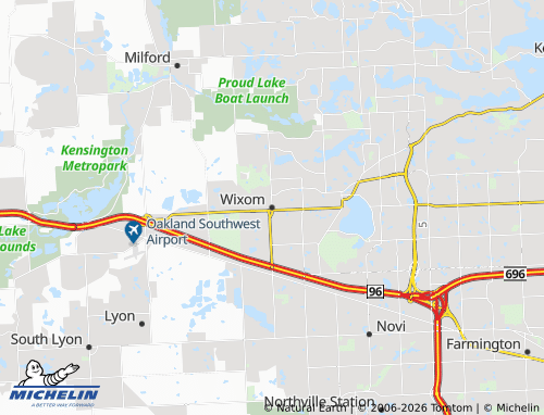 Carte MICHELIN Wixom - ViaMichelin