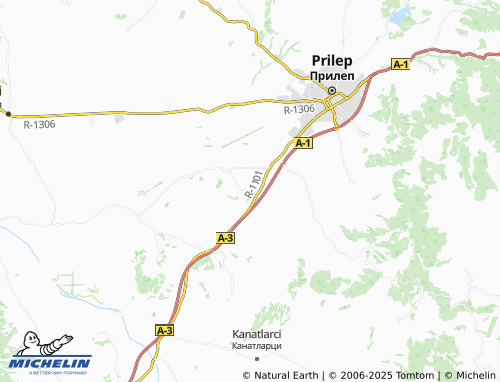 MICHELIN Berovci map - ViaMichelin
