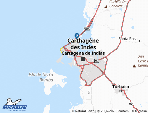 MICHELIN Martínez Martelo map - ViaMichelin