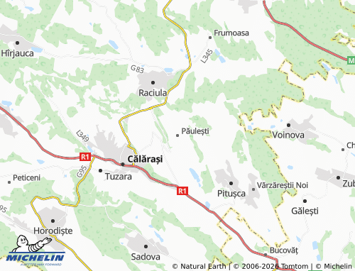MICHELIN Păulești map - ViaMichelin