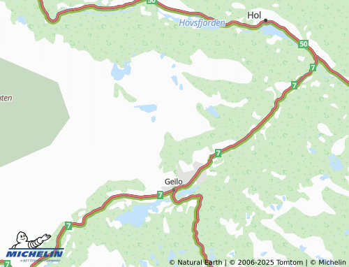 MICHELIN Nilsejuvet map - ViaMichelin