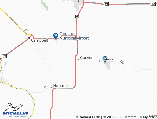 Mapa MICHELIN Clarkton - ViaMichelin