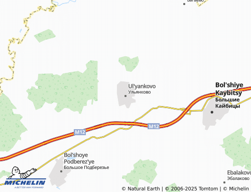 MICHELIN Ul'yankovo map - ViaMichelin