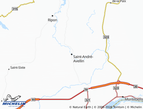 MICHELIN Saint-André-Avellin map - ViaMichelin