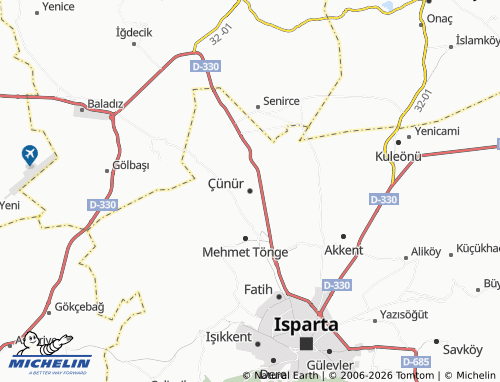 Carte MICHELIN Çünür - ViaMichelin