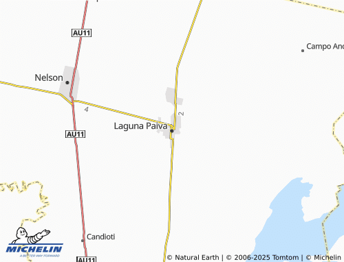 MICHELIN Laguna Paiva map - ViaMichelin