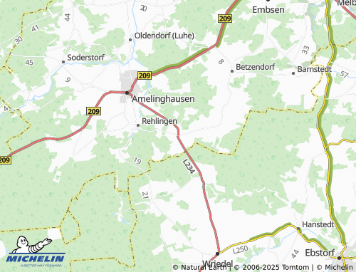 MICHELIN Diersbüttel map - ViaMichelin