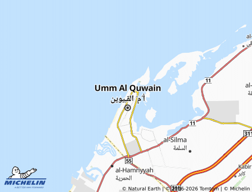 MICHELIN Al Raas-B map - ViaMichelin