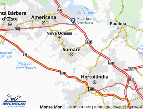Mapa MICHELIN Sumare - ViaMichelin