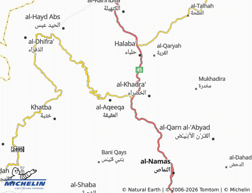 MICHELIN-Landkarte al-Rawabi - ViaMichelin