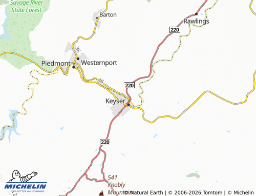 Mappa MICHELIN McCoole - ViaMichelin