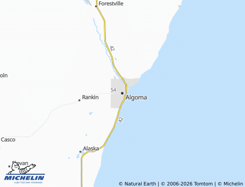 Mappa MICHELIN Algoma - ViaMichelin