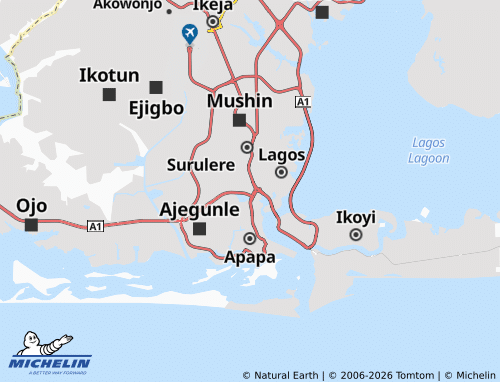 MICHELIN Alaka map - ViaMichelin