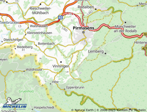 MICHELIN Obersimten map - ViaMichelin
