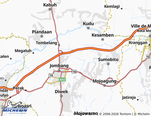 MICHELIN Tanjung Gunung map - ViaMichelin