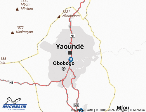MICHELIN Mvog Mbi map - ViaMichelin