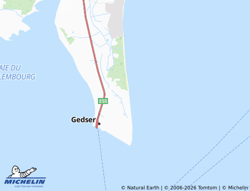 MICHELIN Gedesby Strand map - ViaMichelin