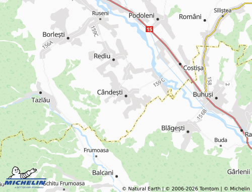 MICHELIN Cândești map - ViaMichelin