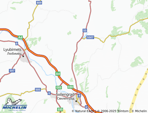 MICHELIN Pastrogor map - ViaMichelin
