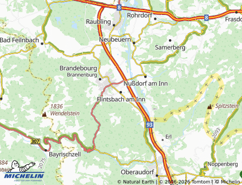 MICHELIN Flintsbach am Inn map - ViaMichelin
