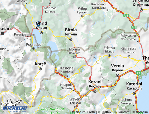 Carte MICHELIN Florina - ViaMichelin