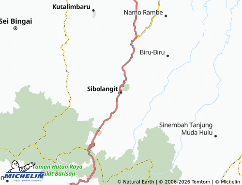MICHELIN Sibolangit map - ViaMichelin