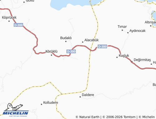 MICHELIN-Landkarte Söğütlü - ViaMichelin