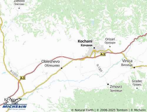 MICHELIN-Landkarte Trkanje - ViaMichelin