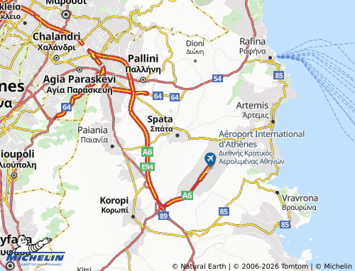 Carte MICHELIN Spata - ViaMichelin