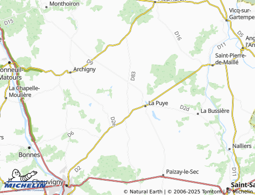 Kaart MICHELIN Cenan - ViaMichelin