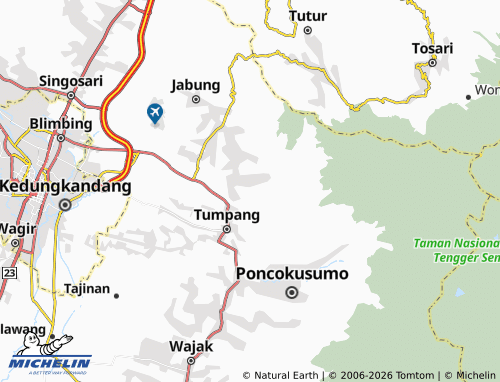 MICHELIN Sukopuro map - ViaMichelin