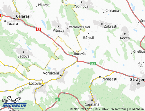 MICHELIN-Landkarte Bucovăț - ViaMichelin