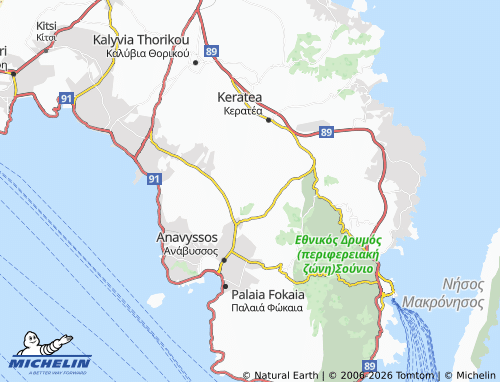 Mapa MICHELIN Feriza - ViaMichelin