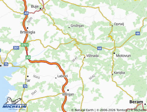 MICHELIN-Landkarte Vranje Selo - ViaMichelin
