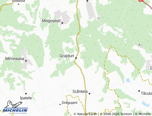 MICHELIN Grajduri map - ViaMichelin
