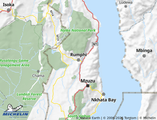 MICHELIN Rumphi map - ViaMichelin