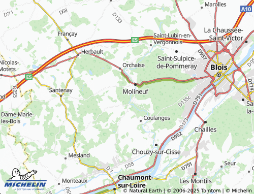 MICHELIN-Landkarte Bury - ViaMichelin