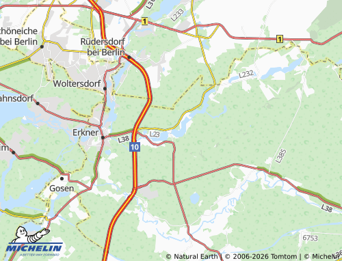 Mapa MICHELIN Grünheide (Mark) - ViaMichelin