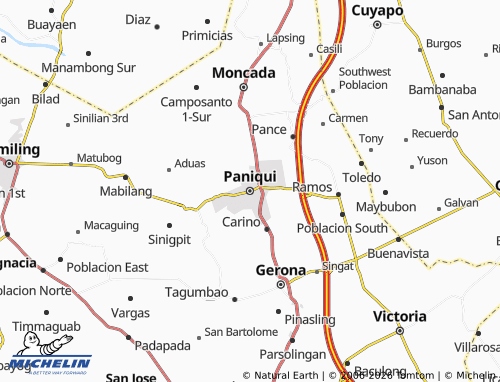 MICHELIN Paniqui map - ViaMichelin