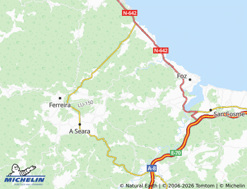 Carte MICHELIN Valadouro - ViaMichelin