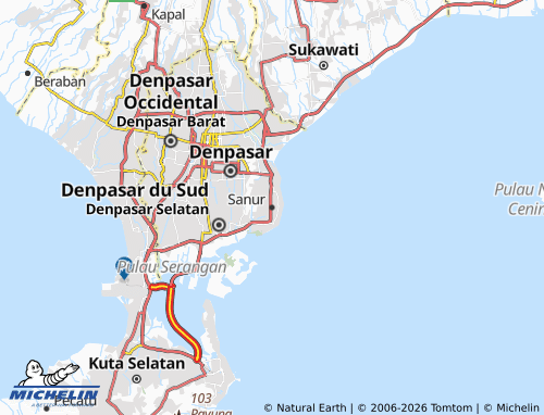 Mapa MICHELIN Sanur - ViaMichelin