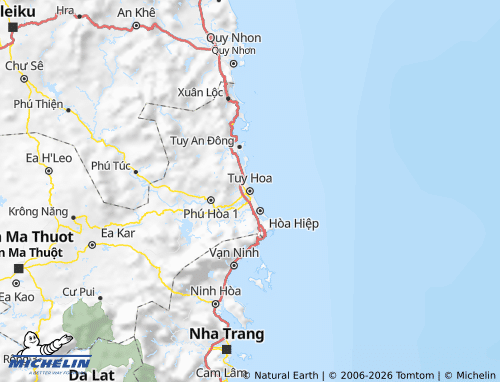 Mappa MICHELIN Phú Yên - ViaMichelin