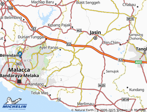 MICHELIN Taman Bemban Baru map - ViaMichelin