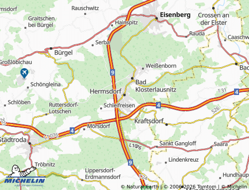 MICHELIN Hermsdorf map - ViaMichelin