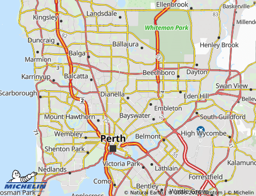 MICHELIN Dianella map - ViaMichelin