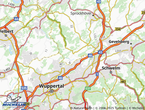MICHELIN-Landkarte Gennebreck - ViaMichelin