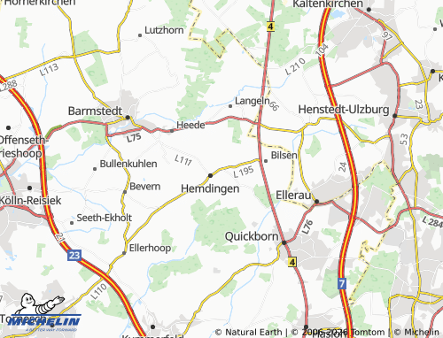 MICHELIN Klein-Hemdingen map - ViaMichelin