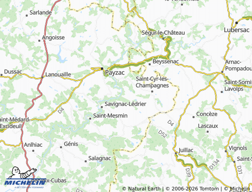 MICHELIN Linard map - ViaMichelin