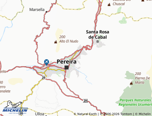 Carte MICHELIN Santa Lucía - ViaMichelin