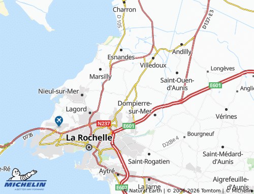 Mapa MICHELIN Saint-Xandre - ViaMichelin